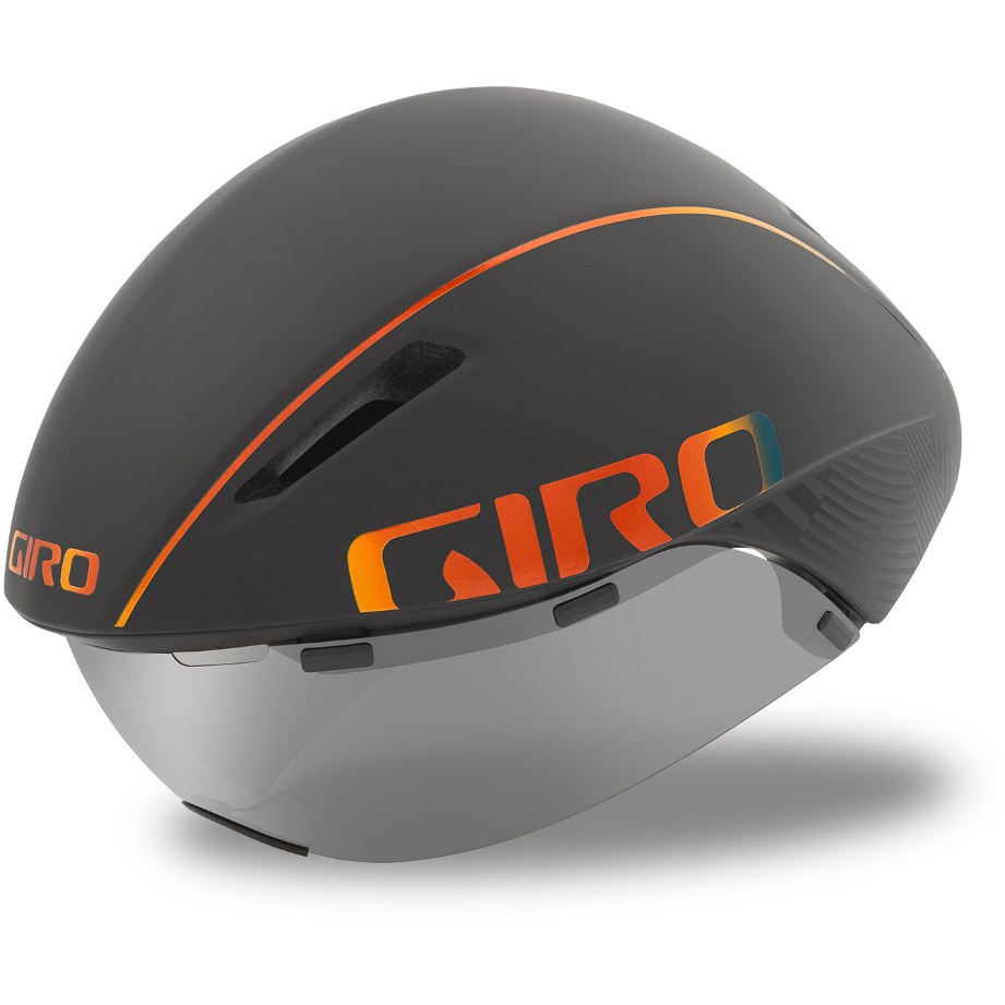 Aerohead MIPS Zeitfahrhelm matte grey firechrome Gr. S, L